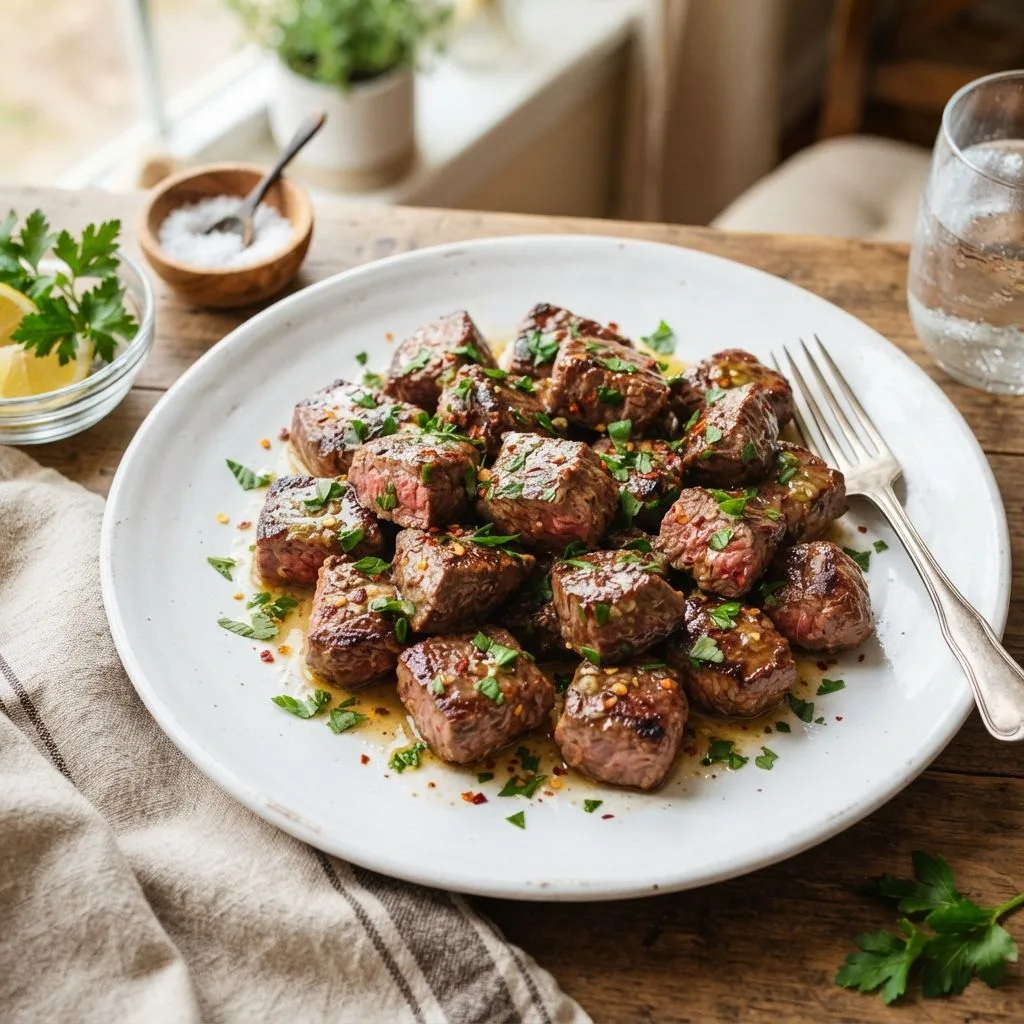 Garlic Butter Steak Bites Recipe