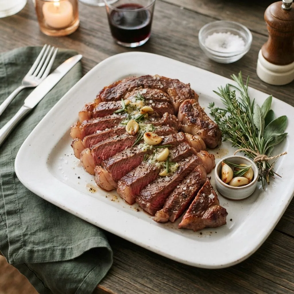 Garlic Butter Steak Skillet Recipe