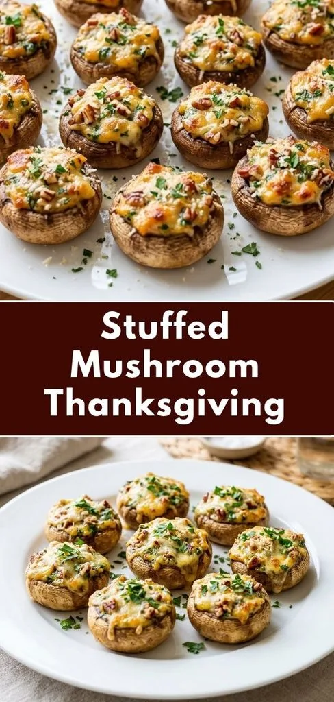 Stuffed Mushroom Thanksgiving Recipe