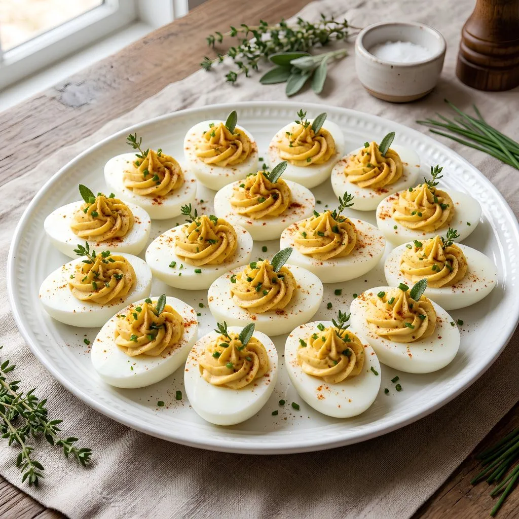 Thanksgiving Deviled Eggs 2 - soakdestinations Thanksgiving Deviled Eggs Recipe