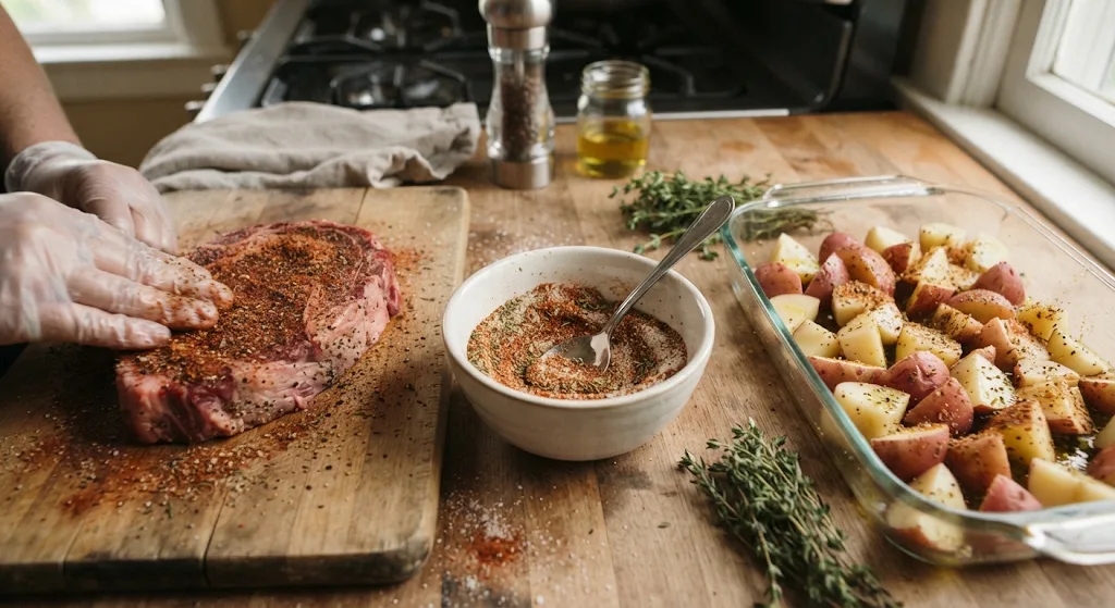 image 14 - soakdestinations image 14 Easy Garlic Butter Steak and Potatoes Recipe Skillet in Just 35 Minutes!- soakdestinations